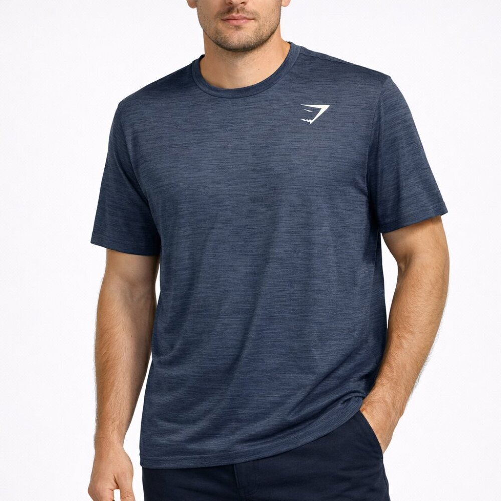 Gymshark Men’s Blue Performance T-Shirt - Size XXL